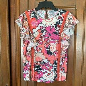 Anthropologie Flutter-sleeve Blouse